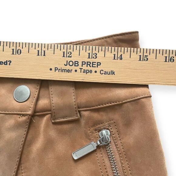 Free People Women's Mini Wrap Skirt Asymmetric Zippered Pockets Brown Size 2 - Picture 7 of 7